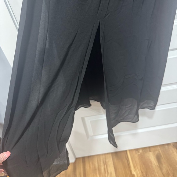 Joyfolie Black Bishop Sleeve Dress - Picture 2 of 8